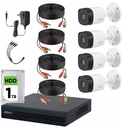 Kit de 4 Camáras Dahua Wiz Sense Con D.D 1TB